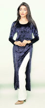 Load image into Gallery viewer, Maya Navy Velvet Trouser Suit

