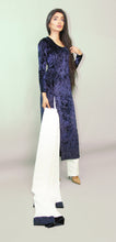 Load image into Gallery viewer, Maya Navy Velvet Trouser Suit
