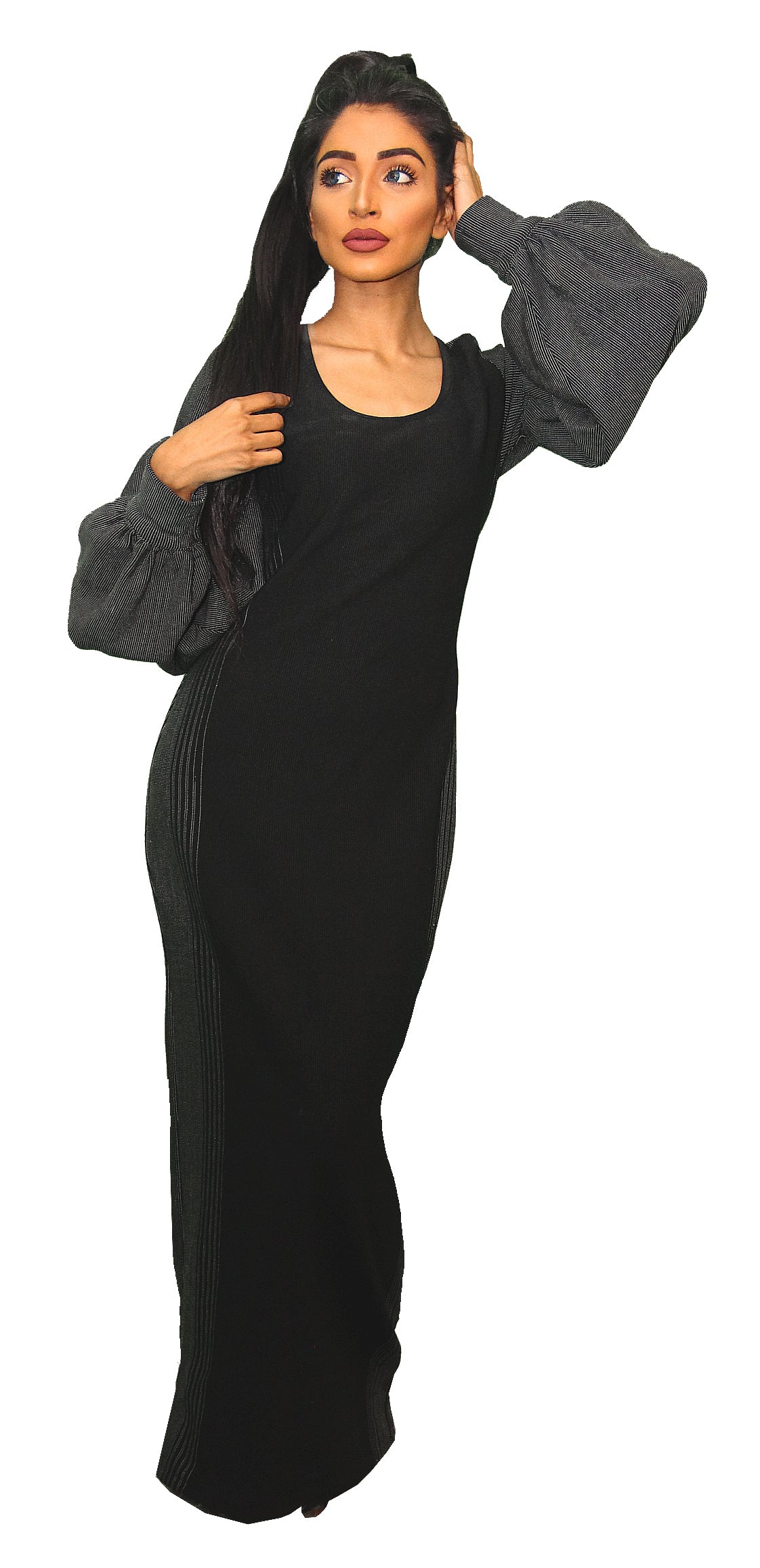 Munya Bodycon Puff Sleeve Dress