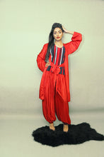 Load image into Gallery viewer, Lina Long Jacket with Ali Baba Trouser Suit.
