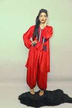 Load image into Gallery viewer, Lina Long Jacket with Ali Baba Trouser Suit.
