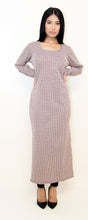 Load image into Gallery viewer, Rania Check Long Dress with Leggings
